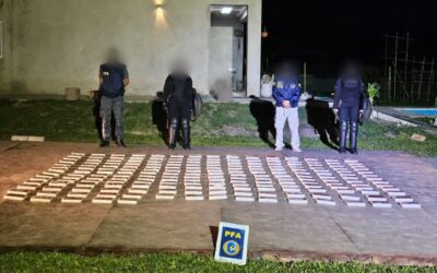 Operativo doble golpe: Más de 280 kilos de cocaína incautados  en domicilios del AMBA, entre ellos en la localidad de Bosques