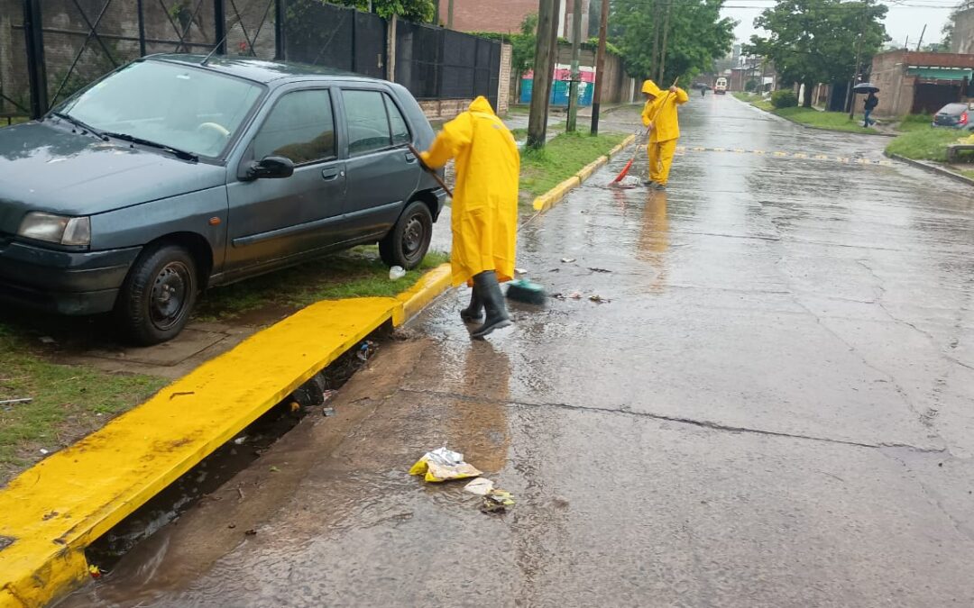 La Comuna refuerza tareas de limpieza por las intensas precipitaciones
