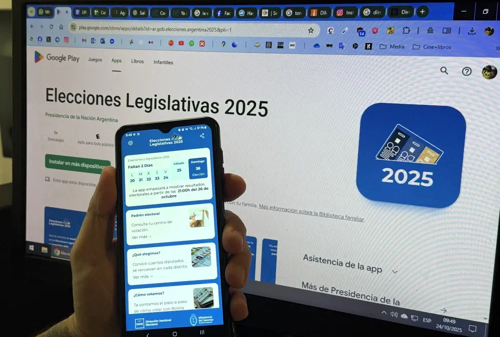 Ya está disponible la aplicación «Elecciones Legislativas 2025» para seguir los resultados desde el celular