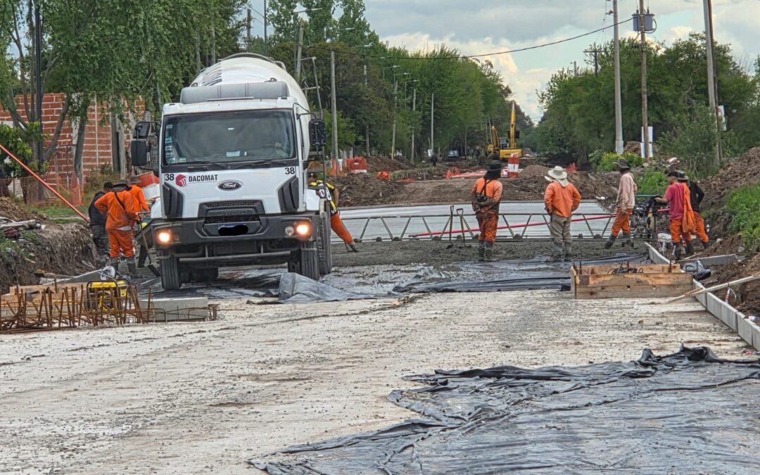 Inversión en infraestructura vial del partido