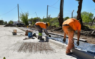 Avanza la pavimentación de la avenida Pissani