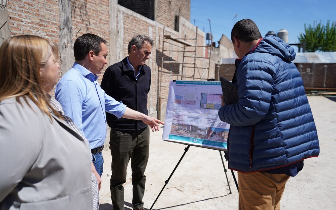 Watson y Katopodis corroboraron la reactivación de la  obra en el Centro de Desarrollo Infantil de Pico de Oro