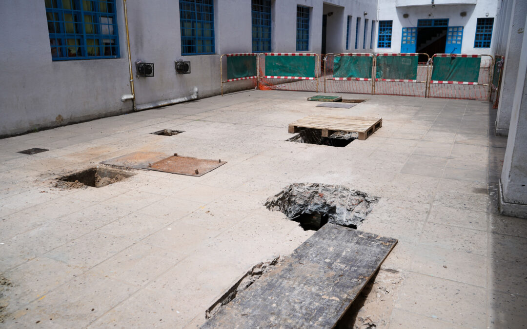 Avanzaron las obras de desagües en El Rocío