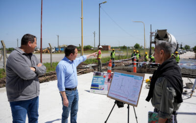 Avanzó la pavimentación en el acceso al Mercado Municipal