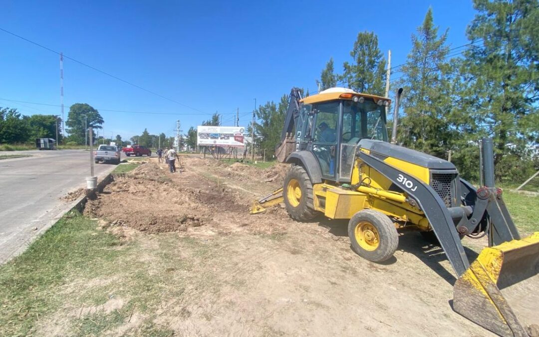 Construcción de veredas y refugios en Ingeniero Allan