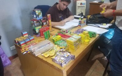 Comenzaron los decomisos por venta no regulada de pirotecnia