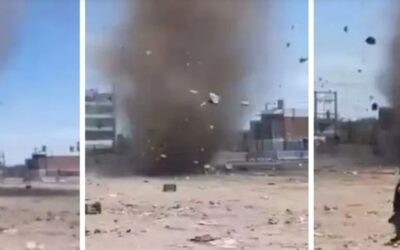 Qué es un «dust devil», el fenómeno climático que se registró en Florencio Varela en plena ola de calor