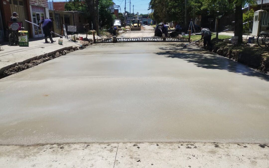 Avances en la reconstrucción vial de San Jorge