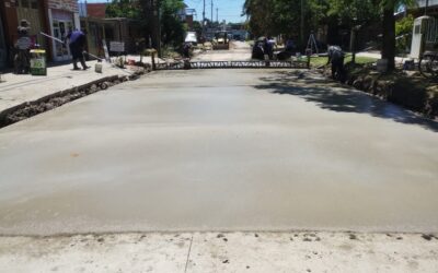 Avances en la reconstrucción vial de San Jorge