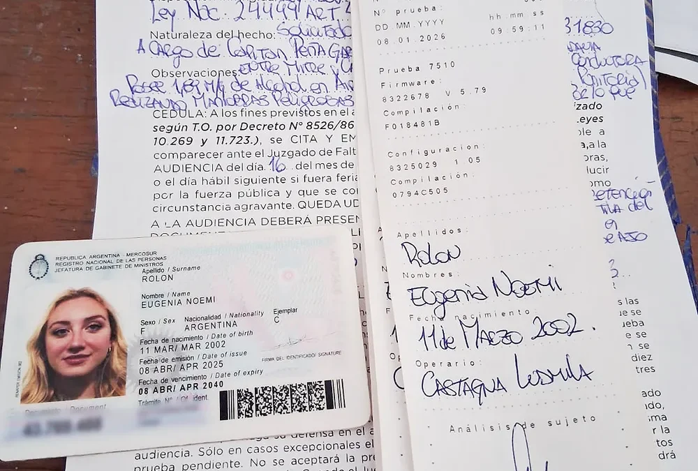 Las desventuras de la novia del TikToker de Milei en la Costa: borracha, estrelló su auto contra un poste