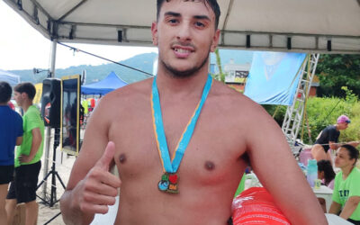 Nadador varelense triunfó en Brasil