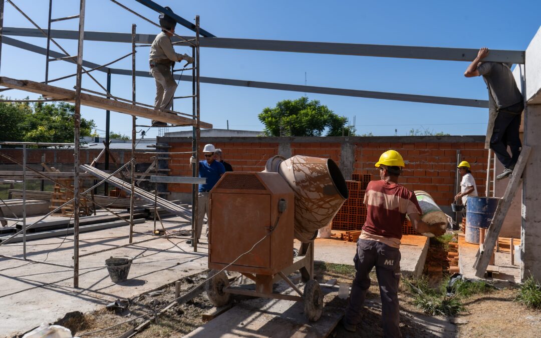 Obra reactivada: Municipio y Provincia progresaron con la  edificación del Centro de Desarrollo Infantil de Pista de Trote