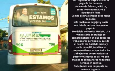 Queja de ex choferes de San Juan Bautista por el traspaso