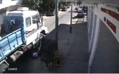 Pista de Trote: Un camionero atropelló a un adolescente que iba en bicicleta y se entregó