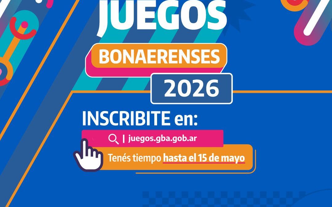 Inscripciones abiertas para los Juegos Bonaerenses 2026