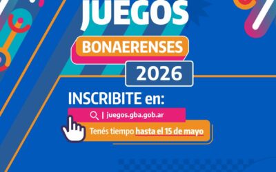 Inscripciones abiertas para los Juegos Bonaerenses 2026
