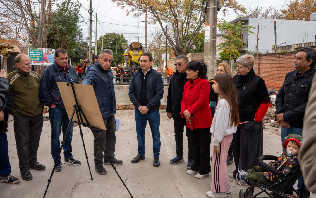 Villa Vatteone: una pavimentación con recursos municipales para facilitar el acceso a instituciones