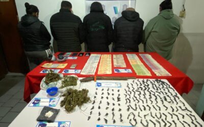 Pico de Oro: Cinco detenidos en operativo contra el narcomenudeo