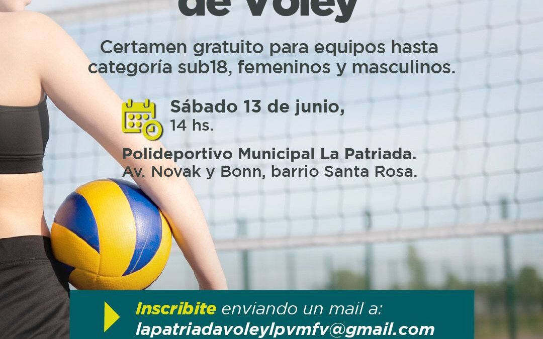 Llega la Copa «San Juan Bautista» de vóley