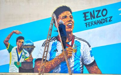El mural para Enzo