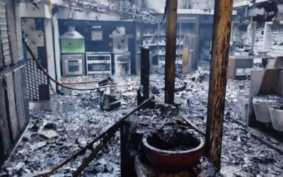 Un incendio arrasó con el local de Ceramisur