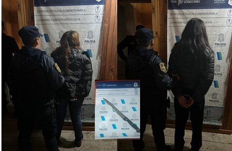 Dos jóvenes aprehendidas  por robarle a un chofer de  aplicación en Florencio Varela