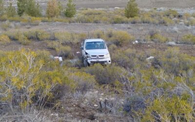 Policías Bonaerenses salvaron a un sanitarista que volcó en Neuquén