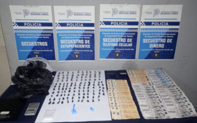Droga en Florencio Varela: Allanaron una casa en Bosques Norte y detuvieron a una mujer con cocaína y $146.000