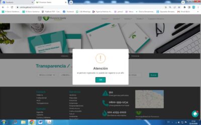 Página web municipal: el nuevo buscador limita la consulta de actos de gobierno a sólo un año