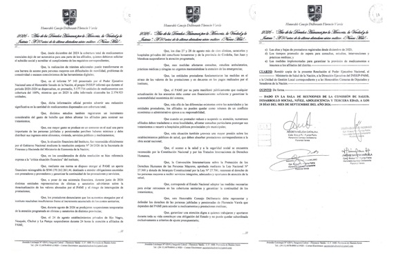 Cruda denuncia en el HCD por  recortes de servicios del PAMI